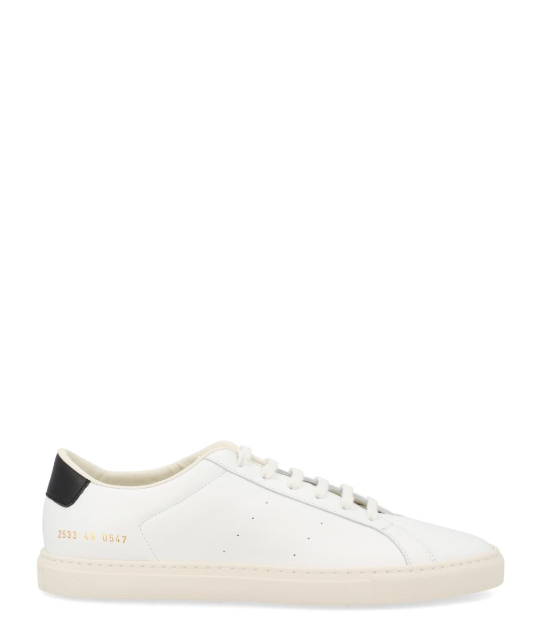COMMON PROJECTS Белые кожаные низкие кроссовки / кеды, фото 1