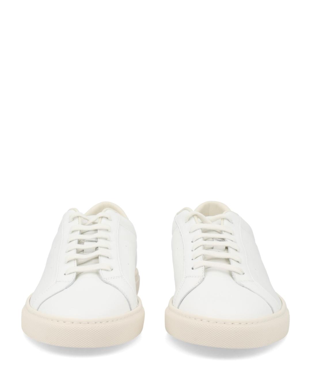 COMMON PROJECTS Белые кожаные низкие кроссовки / кеды, фото 3