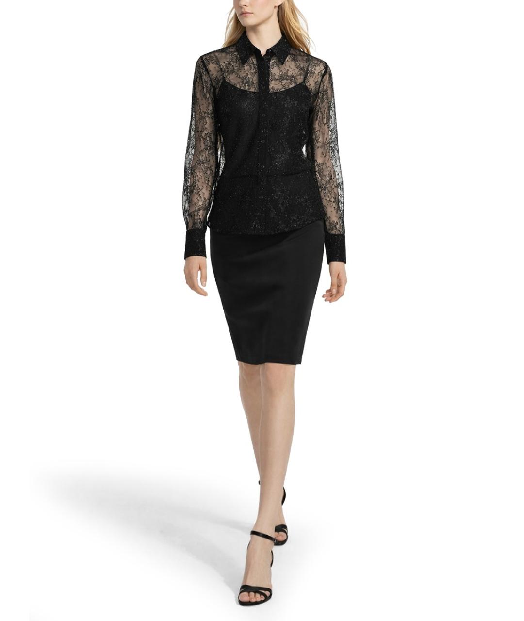 NINA RICCI Черная полиамидовая рубашка, фото 2