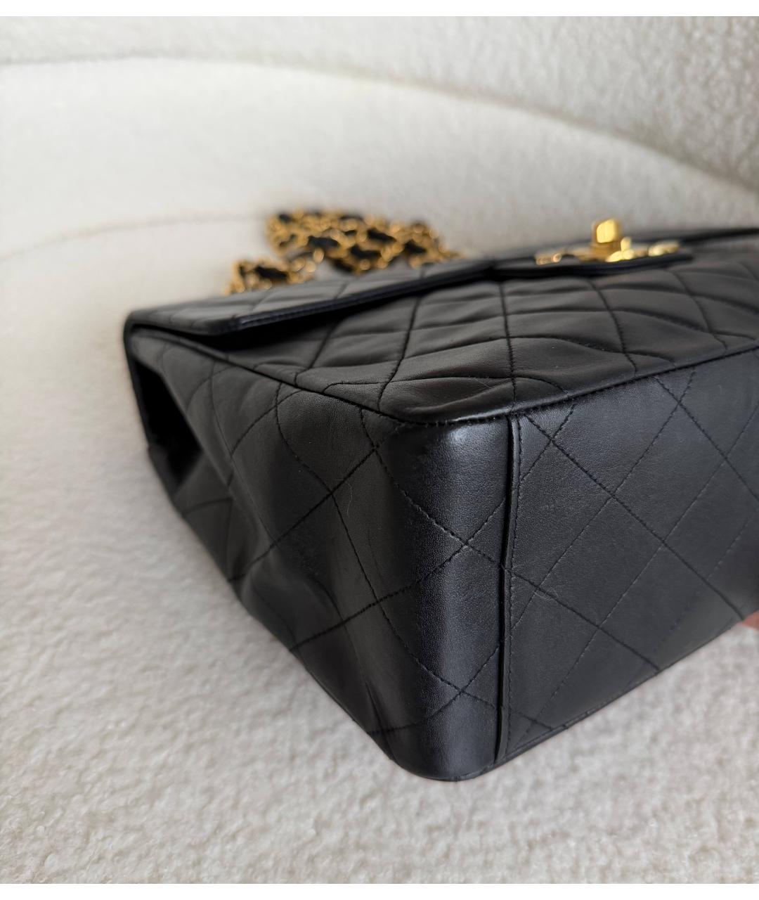 CHANEL Черная кожаная сумка через плечо, фото 8