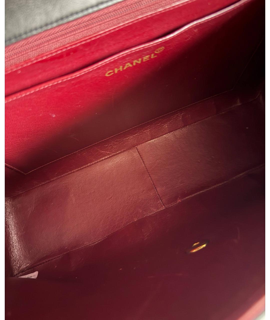 CHANEL Черная кожаная сумка через плечо, фото 9