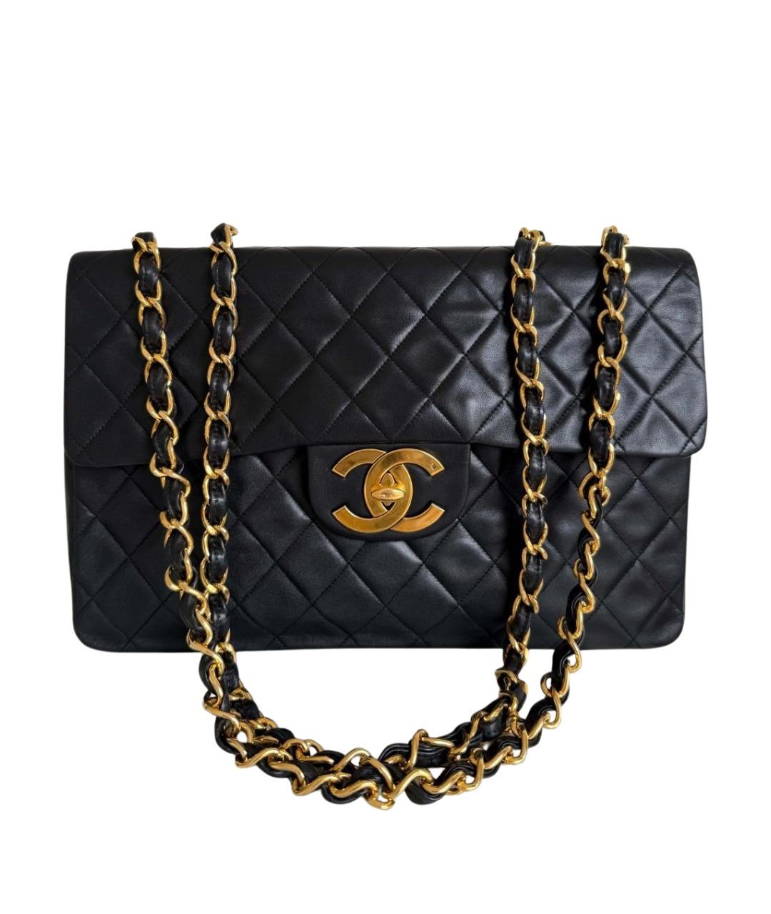 CHANEL Черная кожаная сумка через плечо, фото 1