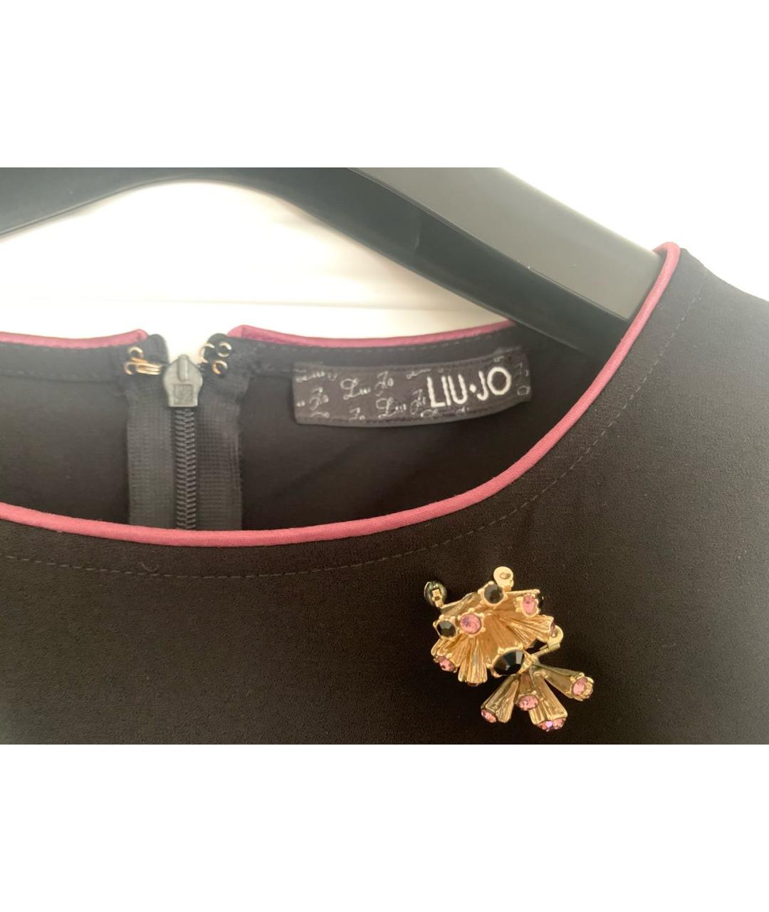 LIU JO Черная полиэстеровая рубашка, фото 3