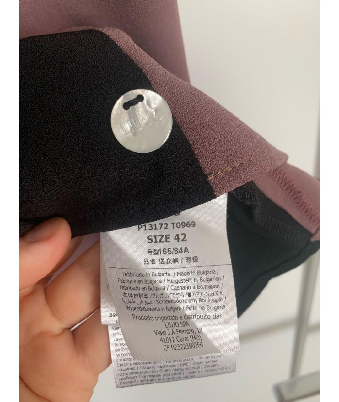 LIU JO Черная полиэстеровая рубашка, фото 4