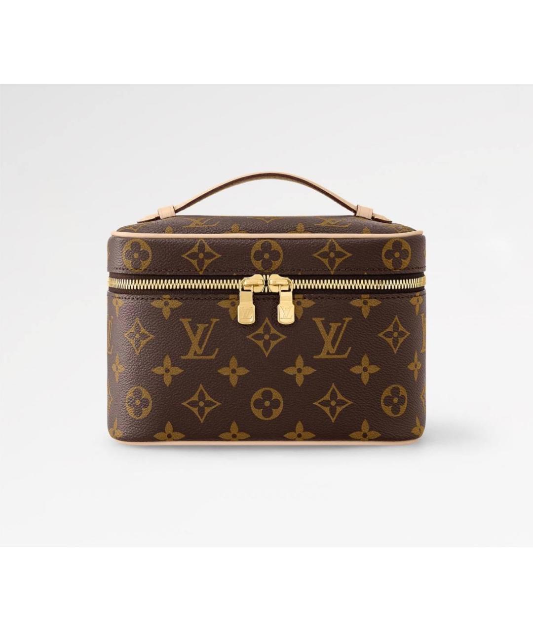 LOUIS VUITTON Коричневая косметичка, фото 9