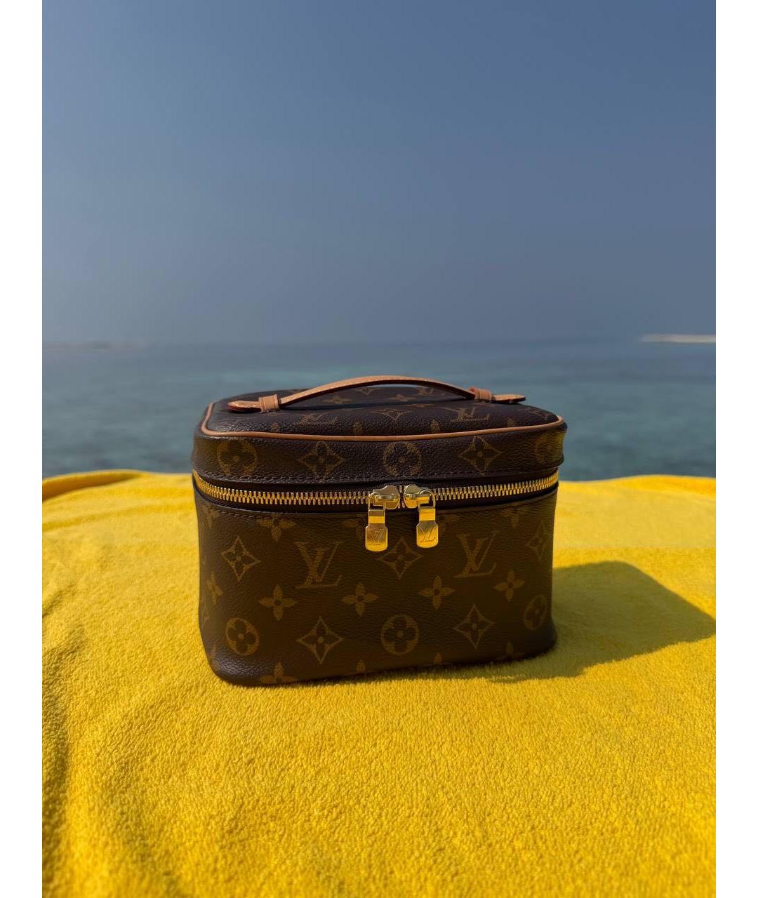 LOUIS VUITTON Коричневая косметичка, фото 2