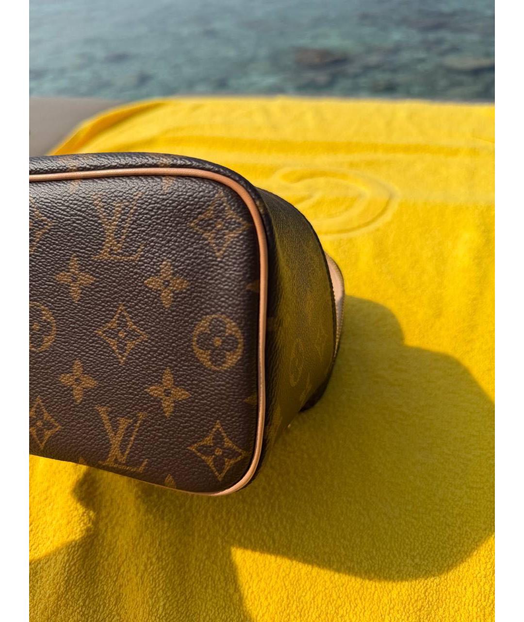 LOUIS VUITTON Коричневая косметичка, фото 8