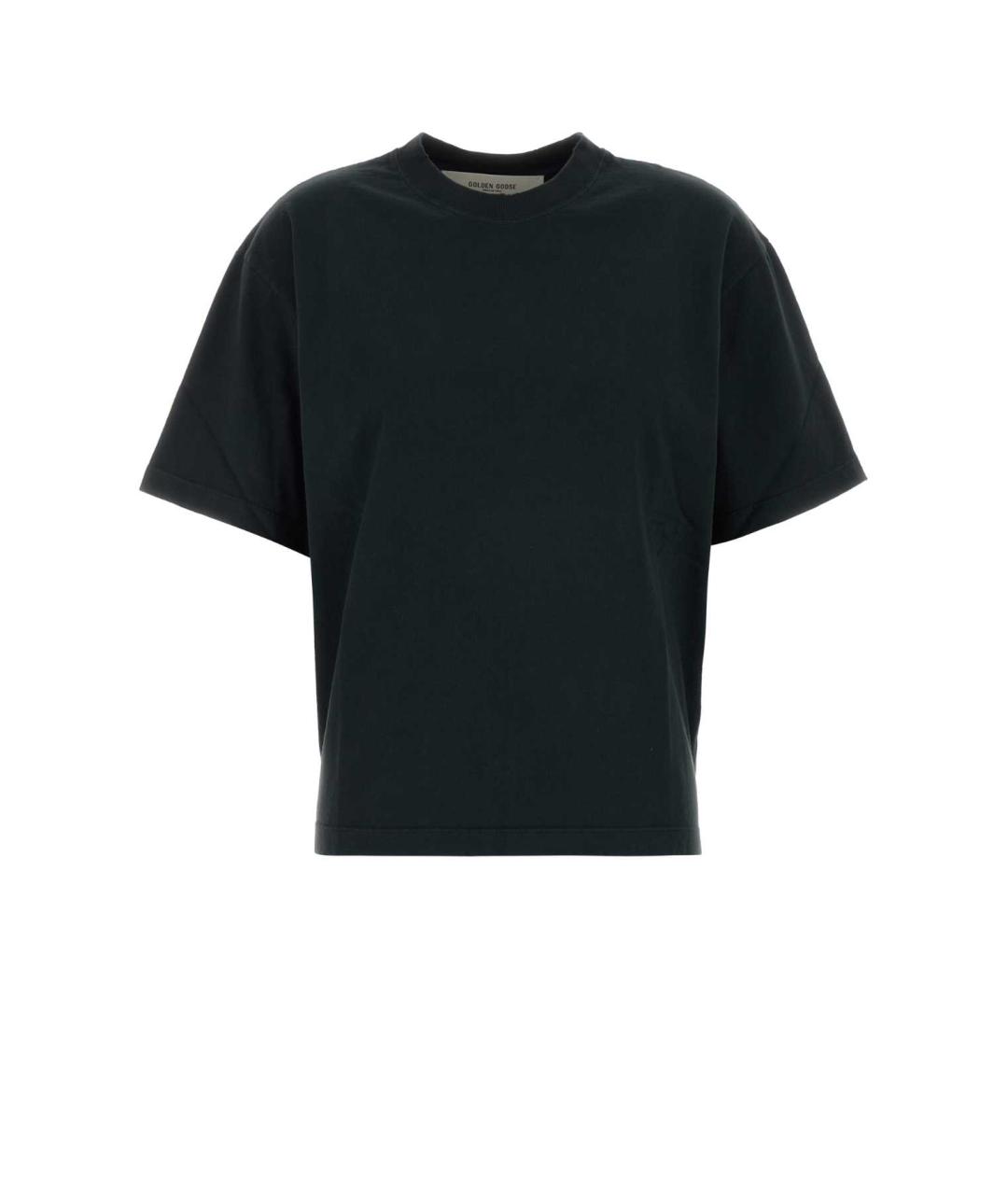 GOLDEN GOOSE DELUXE BRAND Синяя хлопковая футболка, фото 1