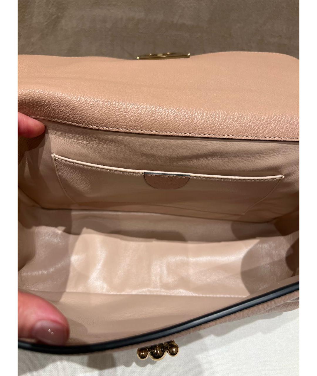 CHLOE Бежевая кожаная сумка через плечо, фото 5