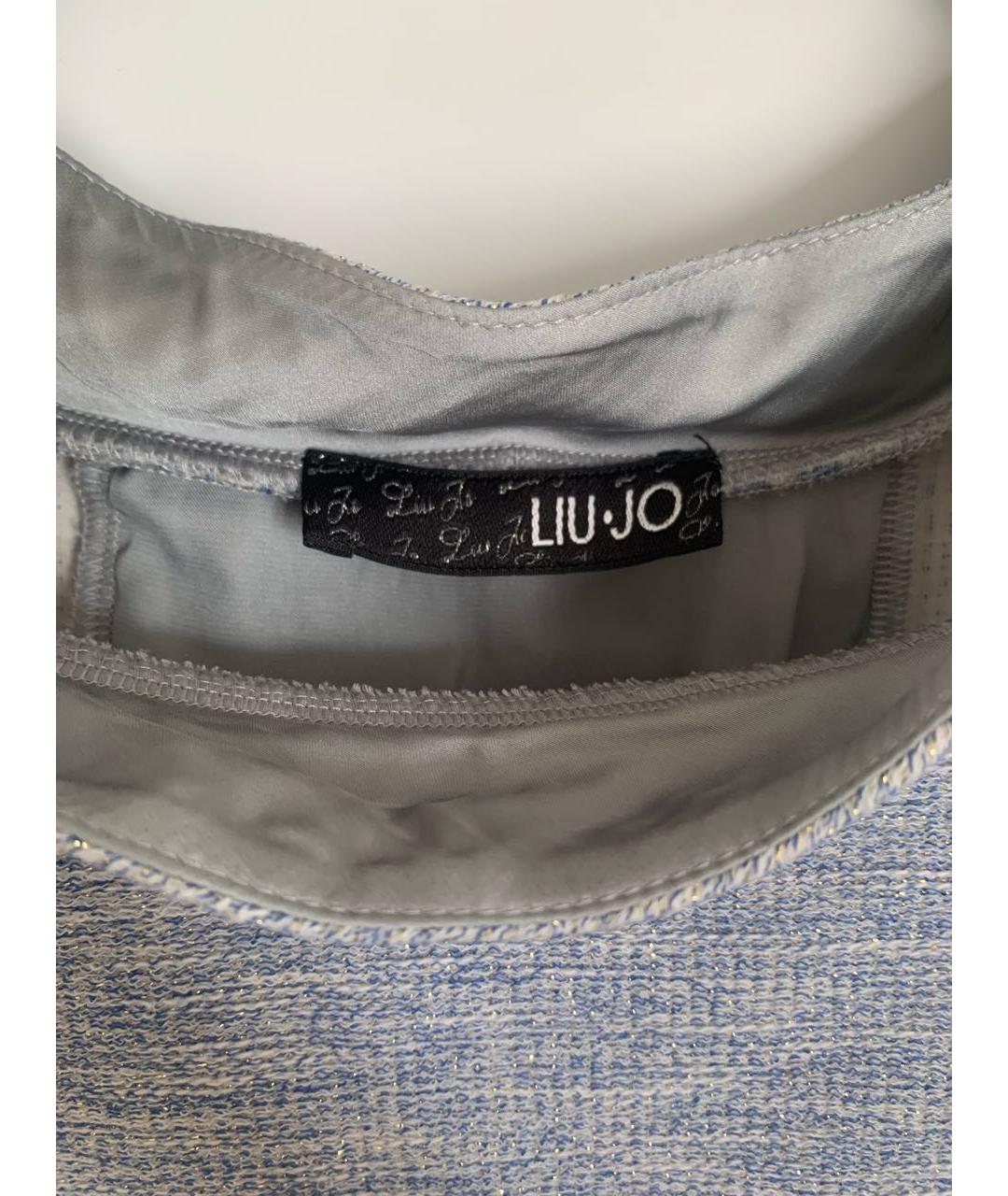 LIU JO Голубая хлопковая блузы, фото 3