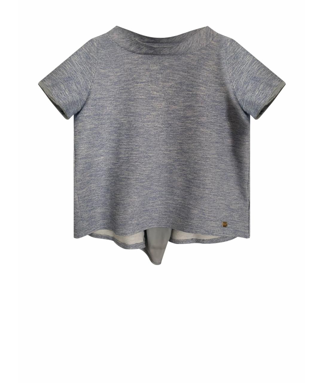 LIU JO Голубая хлопковая блузы, фото 1