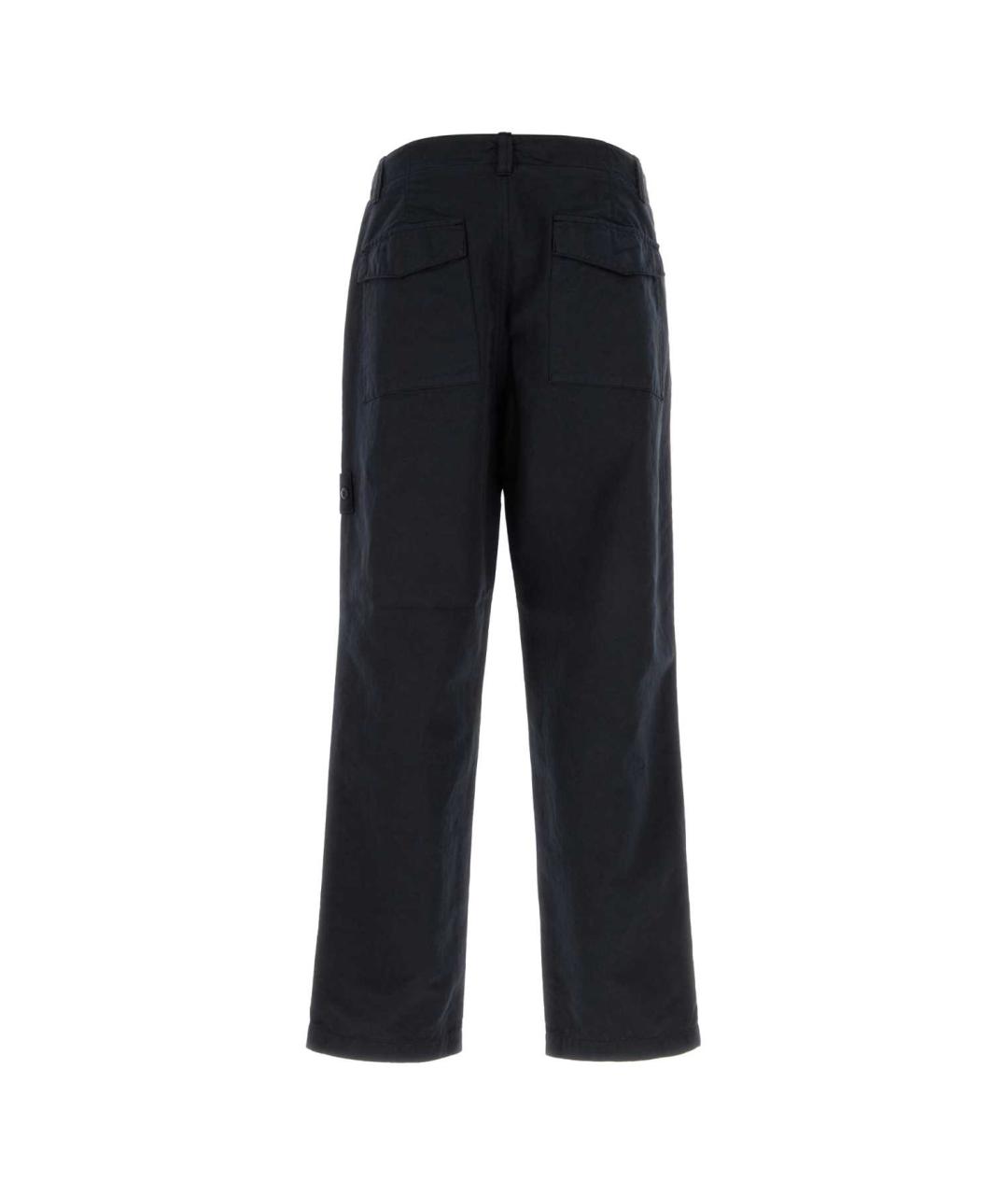 STONE ISLAND Синие хлопковые повседневные брюки, фото 2
