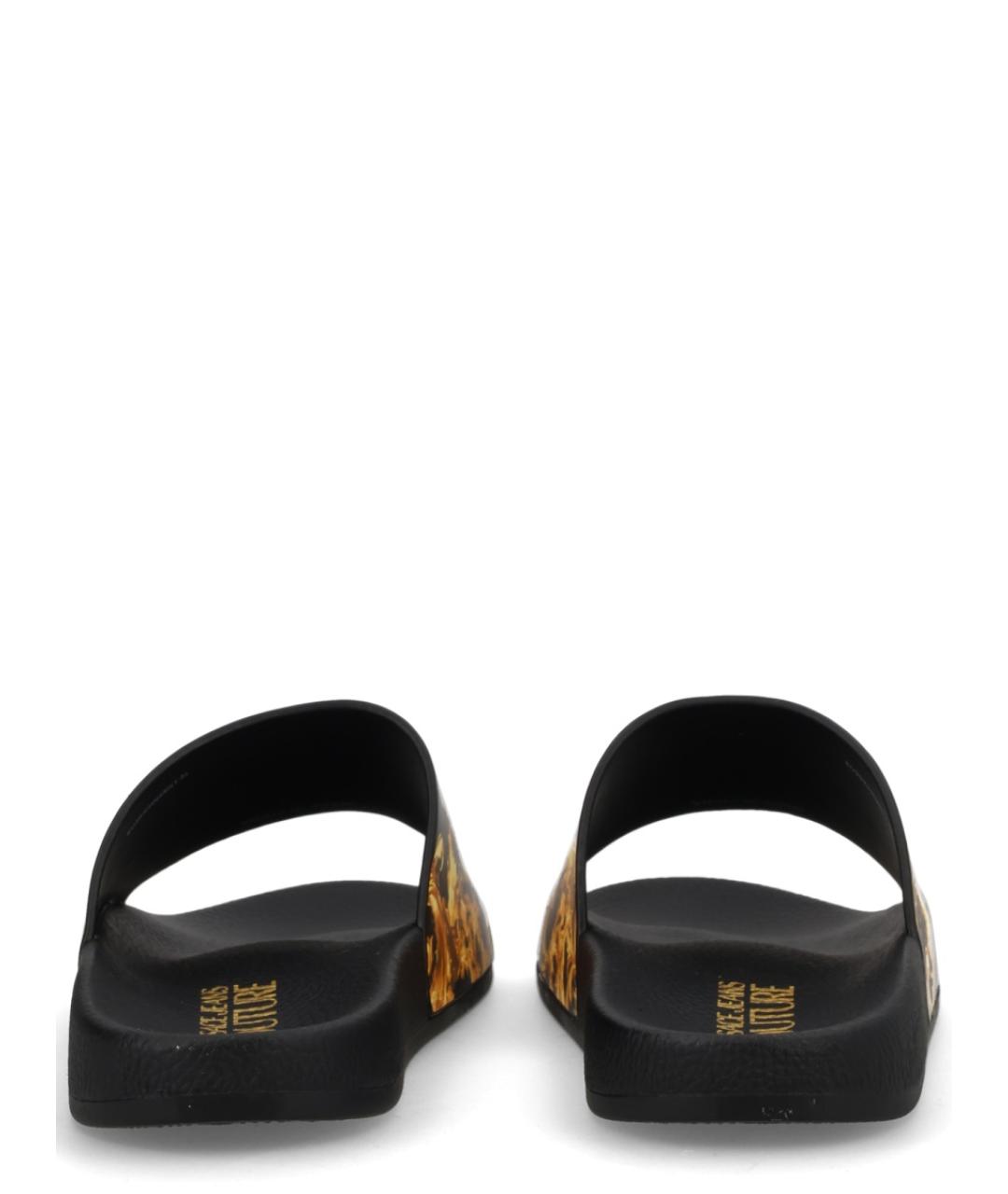 VERSACE JEANS COUTURE Черные шлепанцы, фото 4