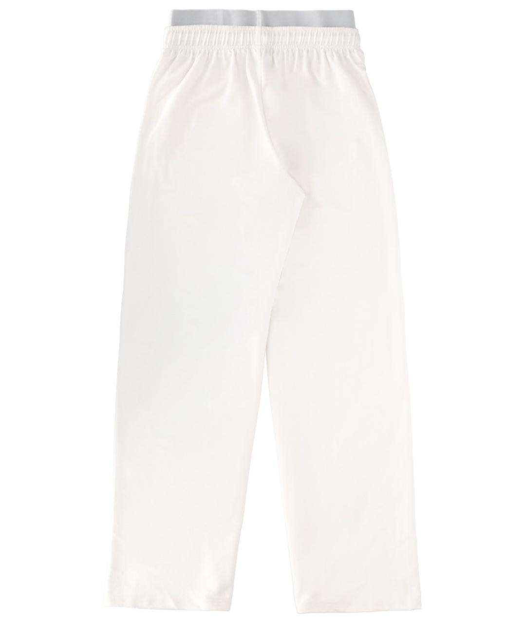 DIESEL Белые хлопковые прямые брюки, фото 2