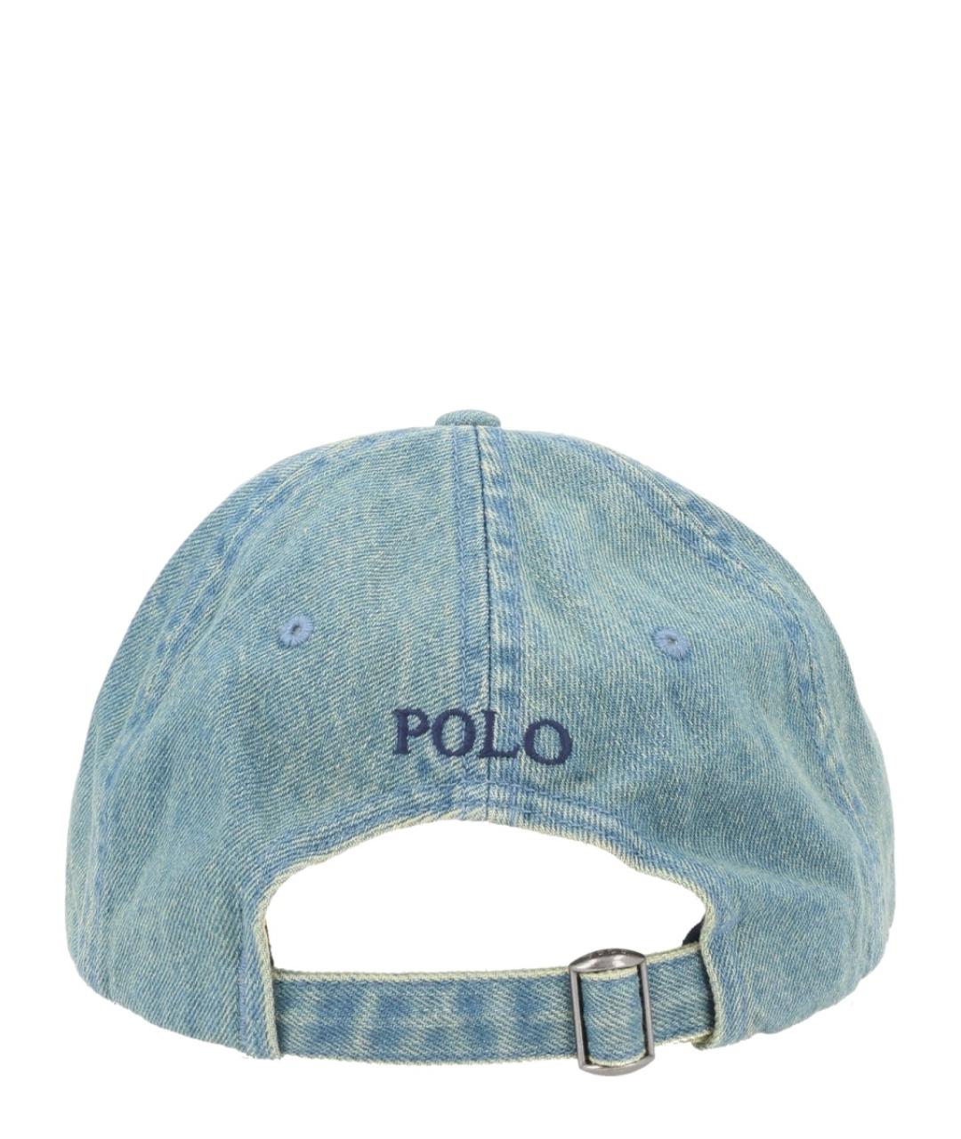 POLO RALPH LAUREN Голубая хлопковая кепка/бейсболка, фото 3