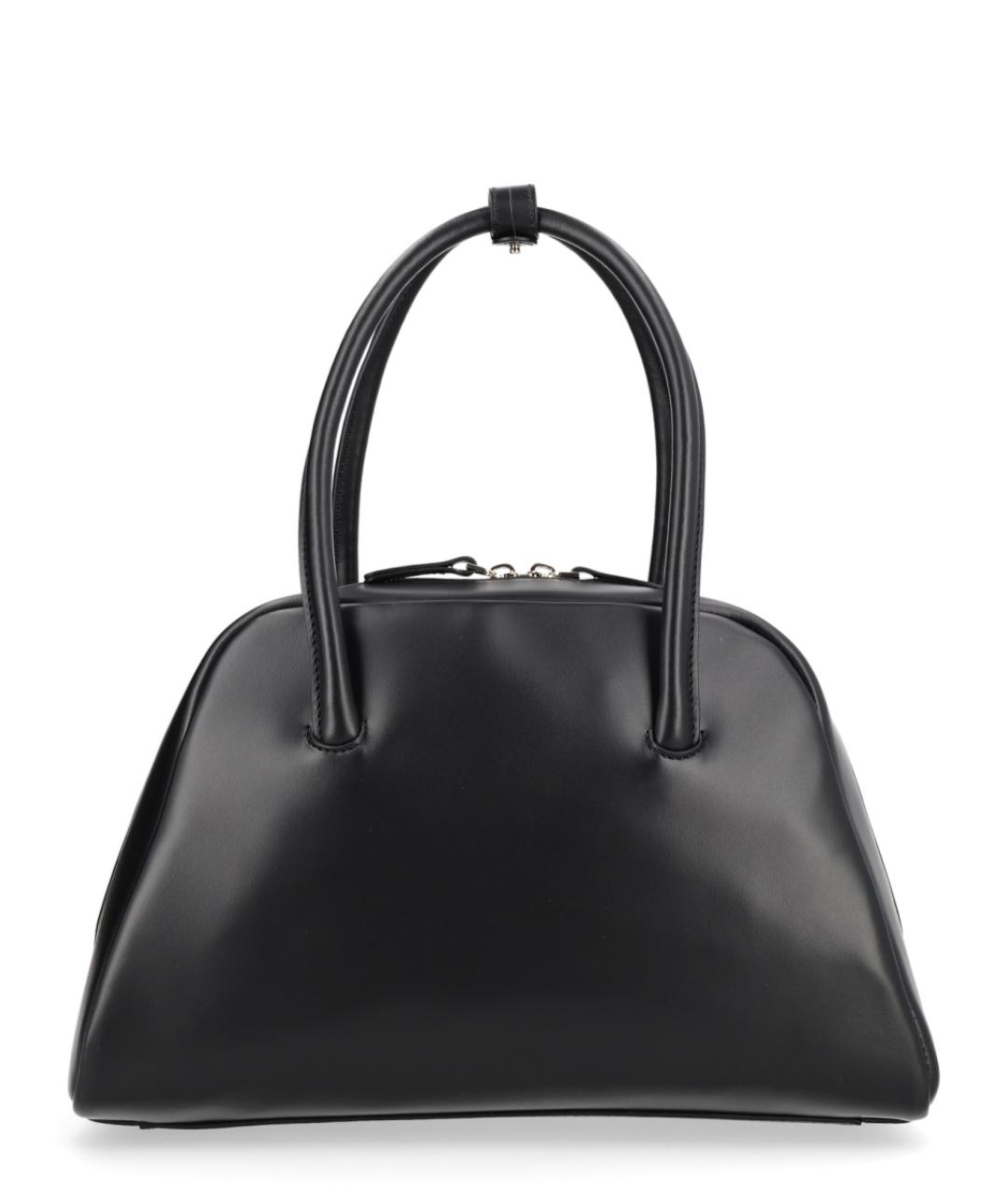 LOULOU STUDIO Черная кожаная сумка тоут, фото 2