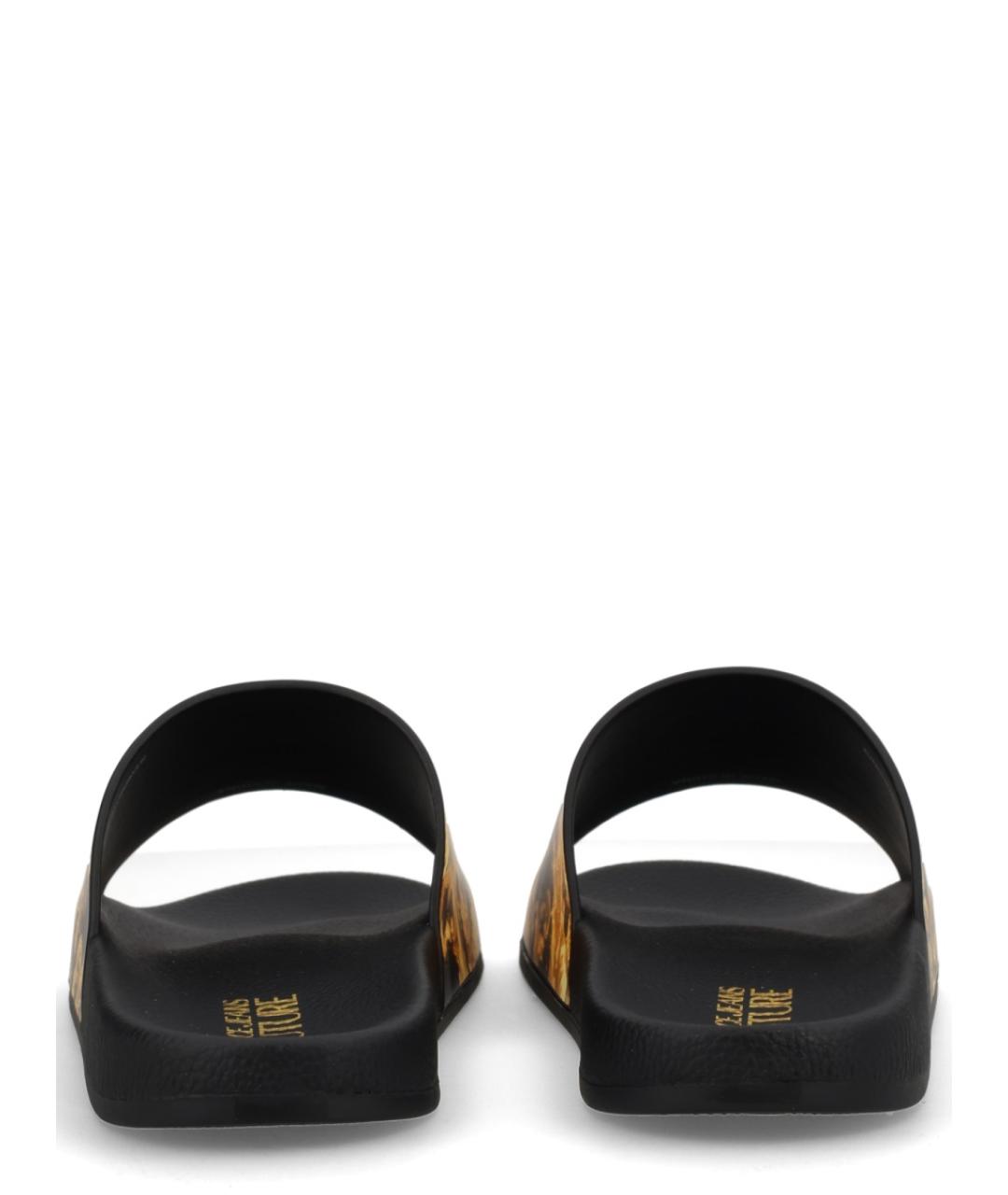 VERSACE JEANS COUTURE Черные шлепанцы, фото 4