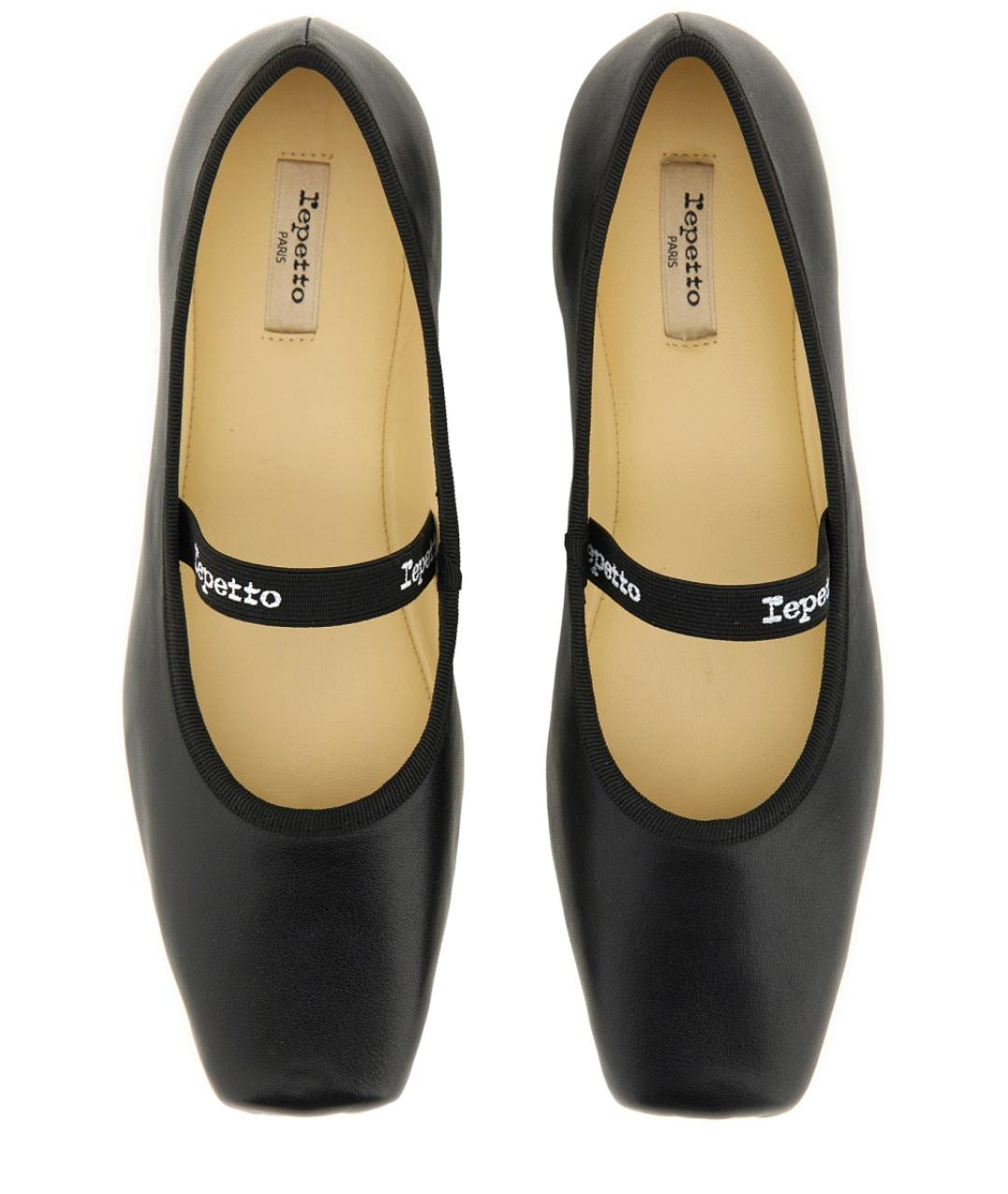 REPETTO Черные кожаные балетки, фото 3