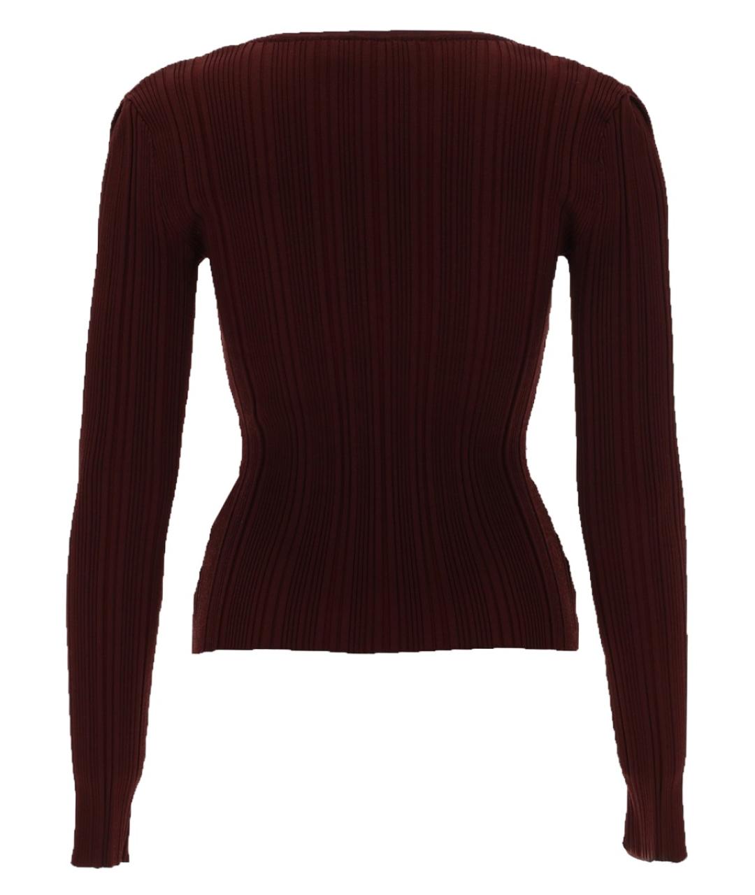 SELF-PORTRAIT Коричневый вискозный кардиган, фото 2