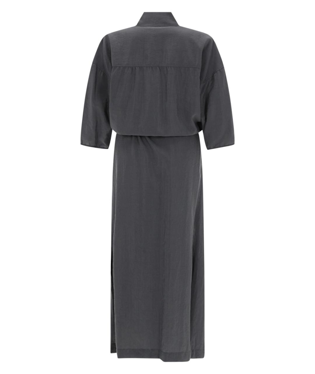 LEMAIRE Серое полиамидовое повседневное платье, фото 2