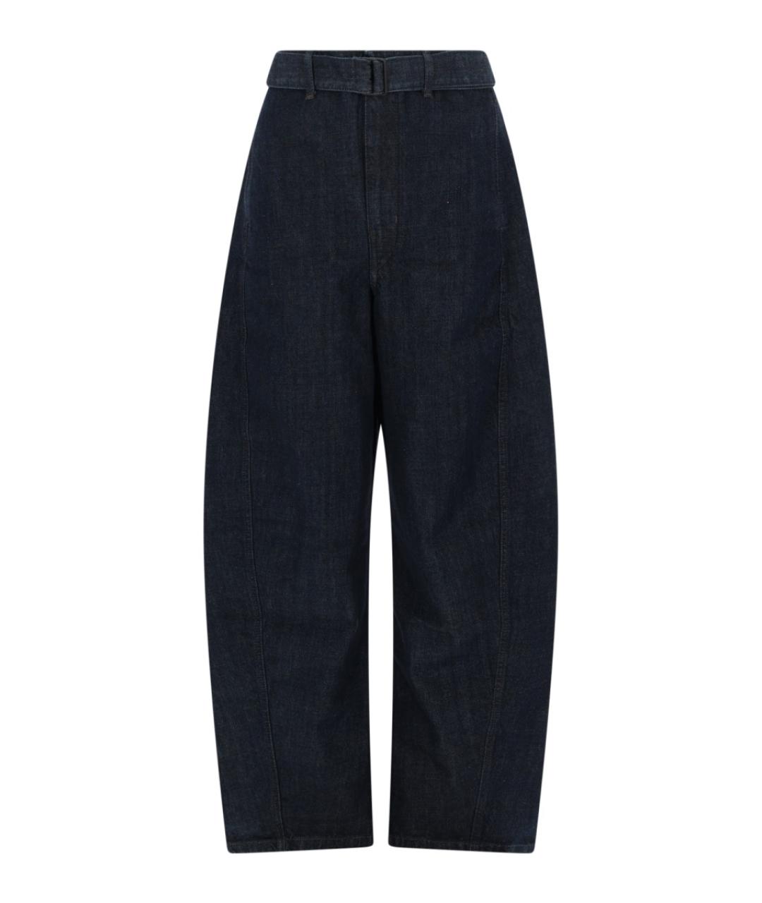 LEMAIRE Синие полиэстеровые повседневные брюки, фото 1