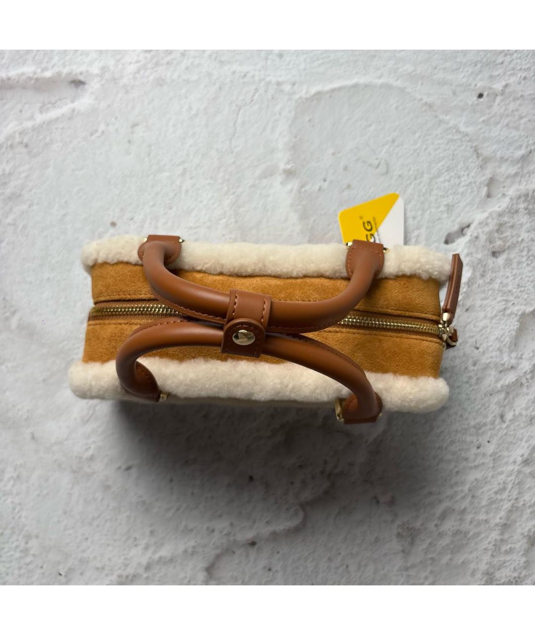 UGG AUSTRALIA Замшевая сумка с короткими ручками, фото 6