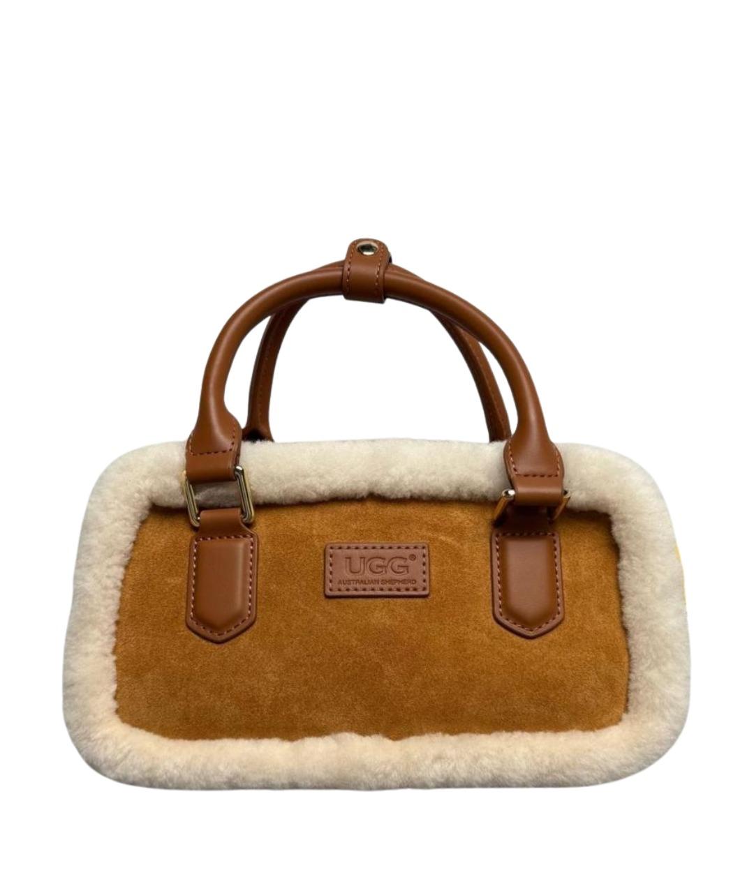 UGG AUSTRALIA Замшевая сумка с короткими ручками, фото 1