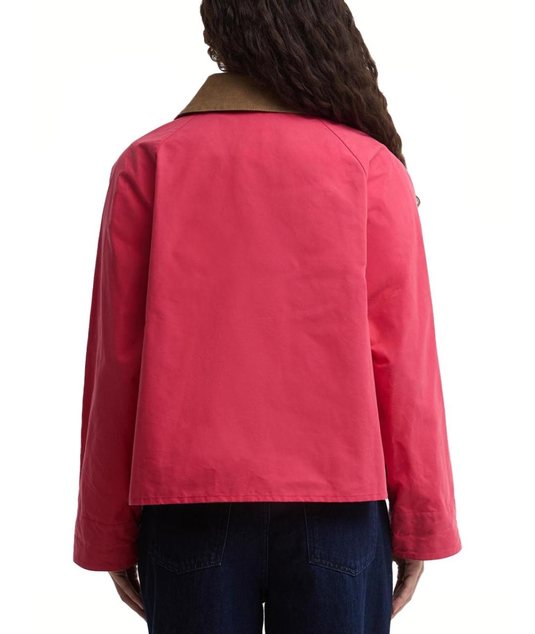 BARBOUR Красная хлопковая куртка, фото 4