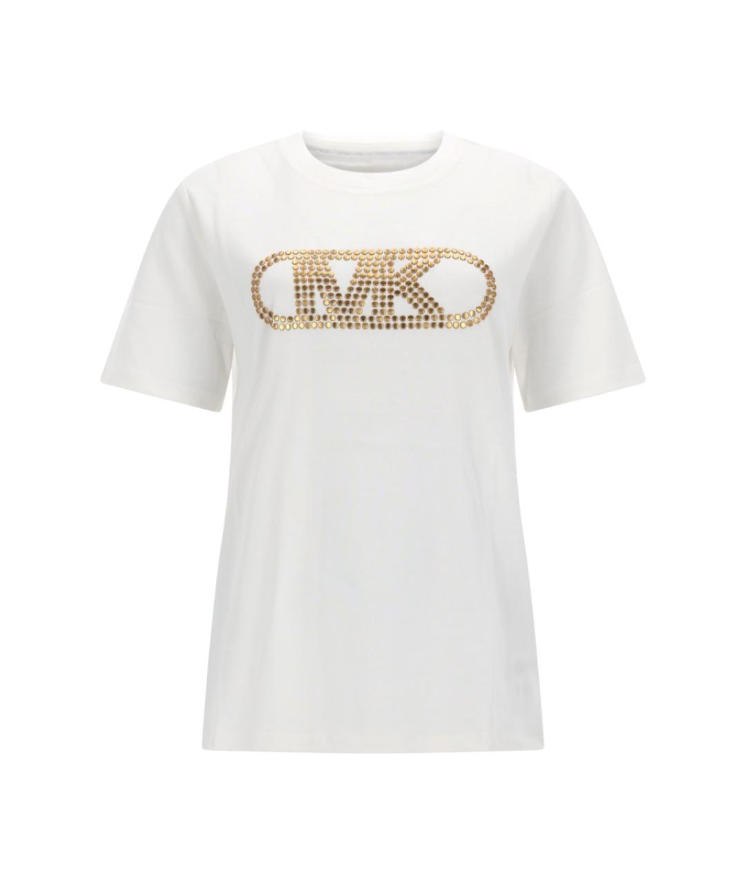 MICHAEL KORS Белая хлопковая футболка, фото 1