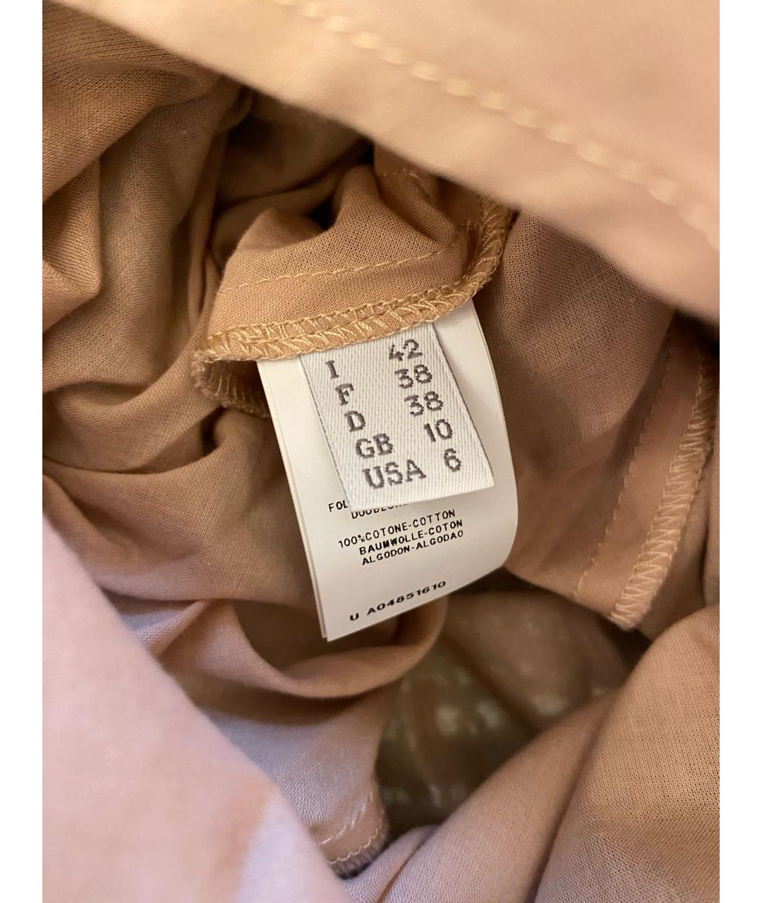 ALBERTA FERRETTI Бирюзовое хлопковое коктейльное платье, фото 7