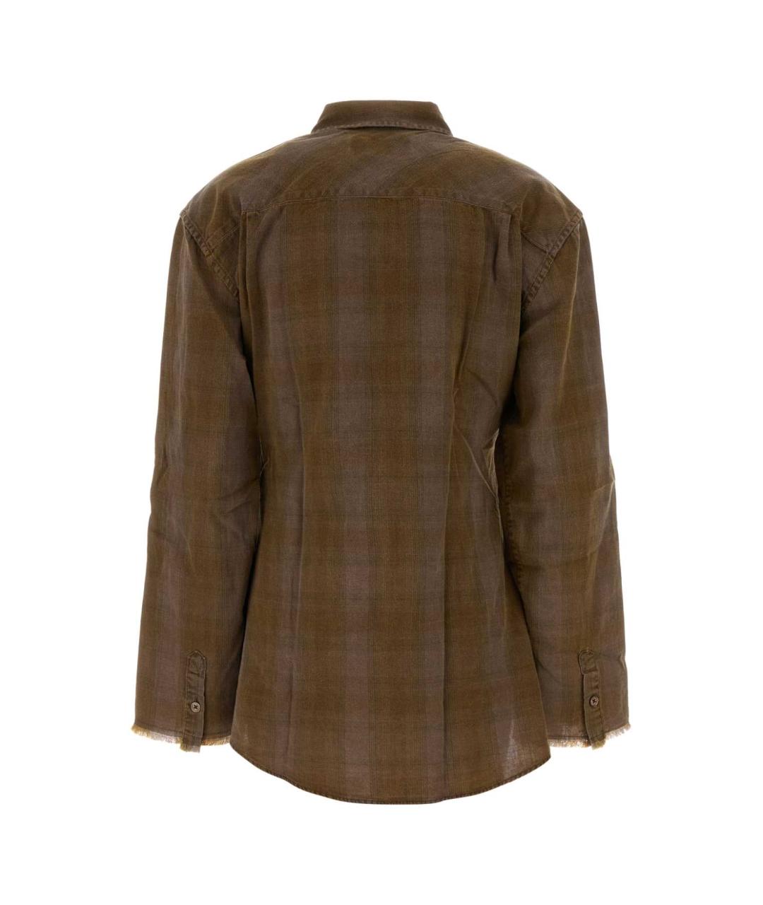 OUR LEGACY Коричневая хлопковая рубашка, фото 2