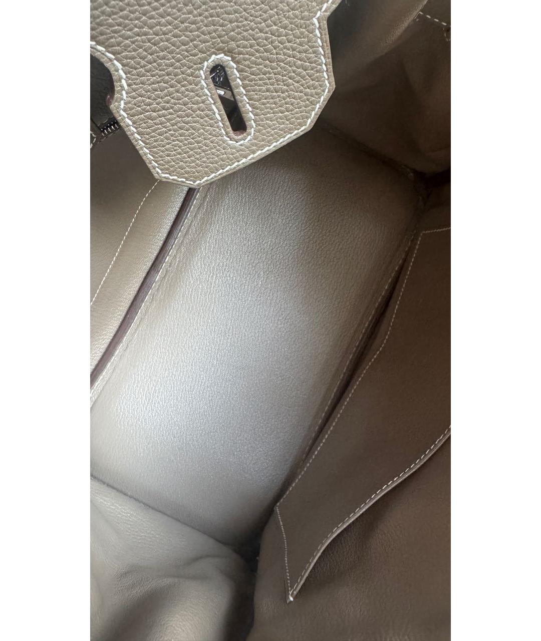 HERMES Кожаная сумка с короткими ручками, фото 7