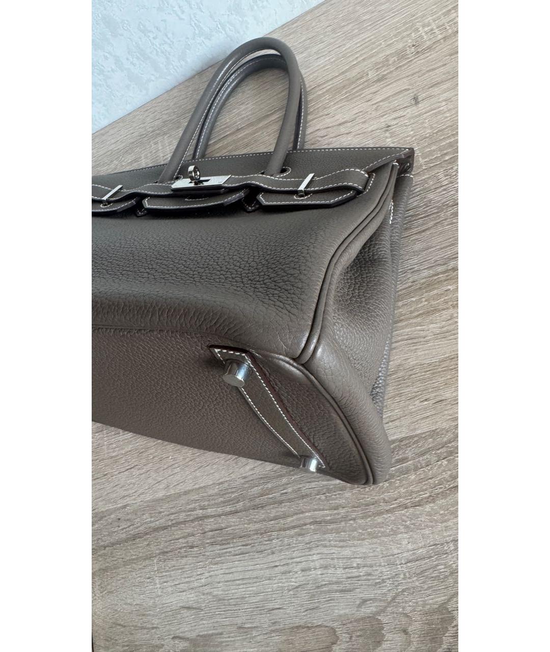 HERMES Кожаная сумка с короткими ручками, фото 4