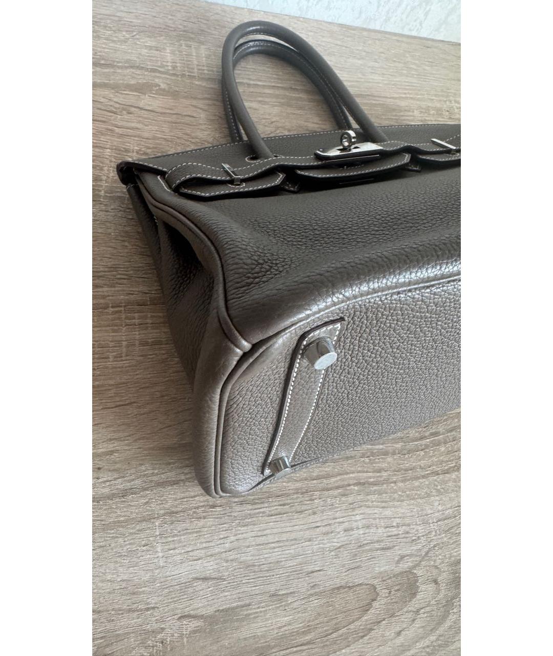 HERMES Кожаная сумка с короткими ручками, фото 3