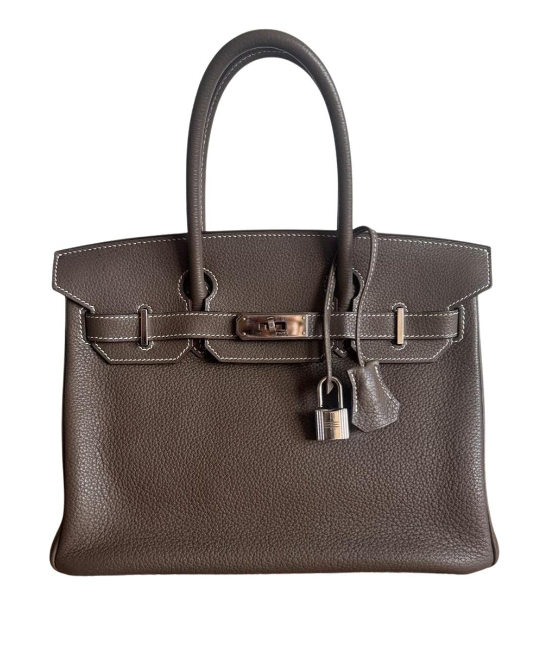 HERMES Кожаная сумка с короткими ручками, фото 1