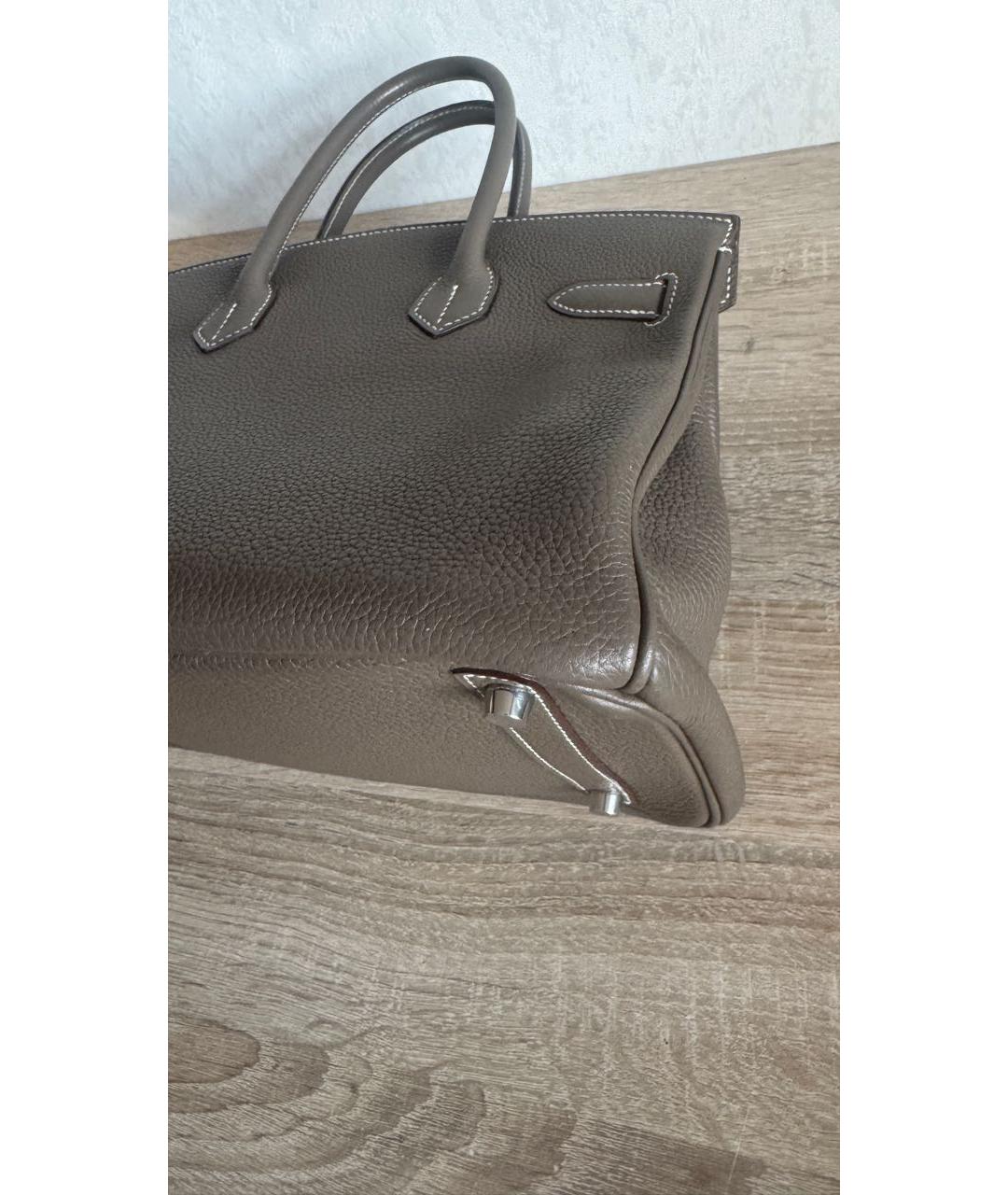 HERMES Кожаная сумка с короткими ручками, фото 6