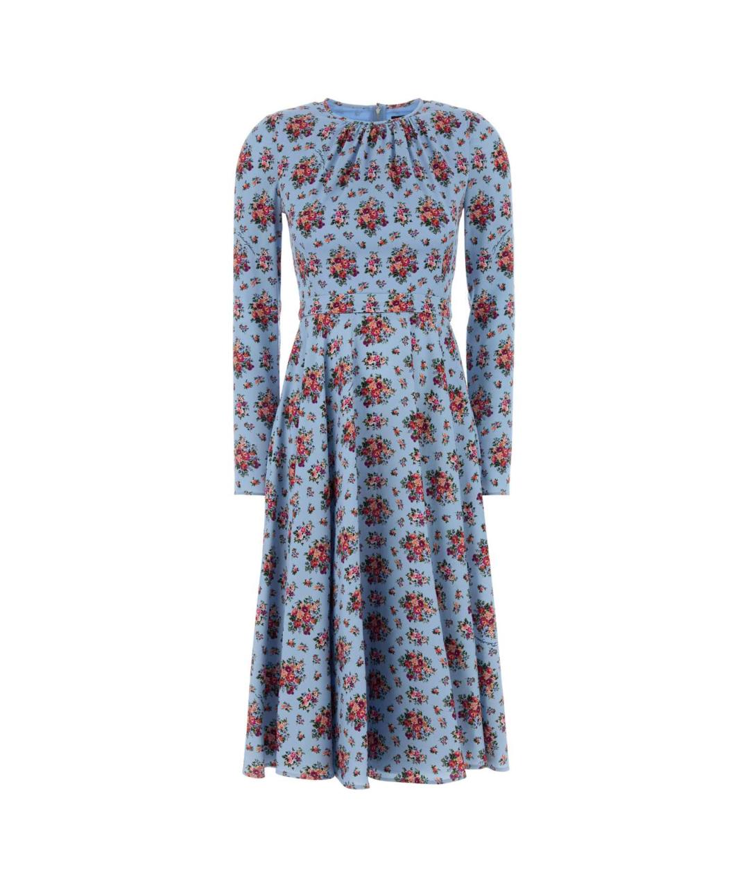 DOLCE&GABBANA Синее повседневное платье, фото 1