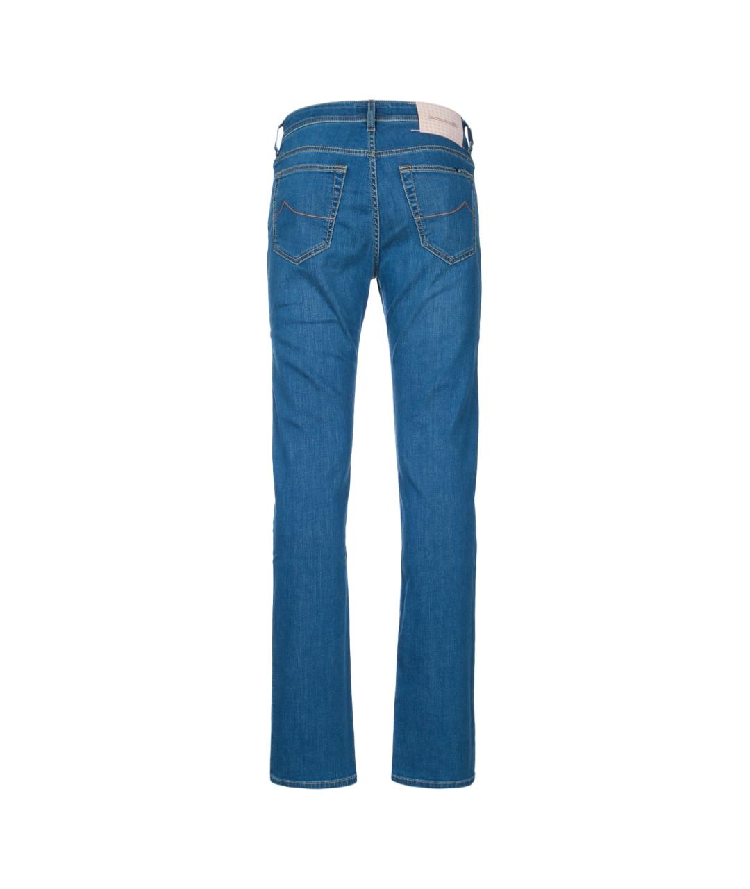 JACOB COHEN Синие хлопковые джинсы скинни, фото 2