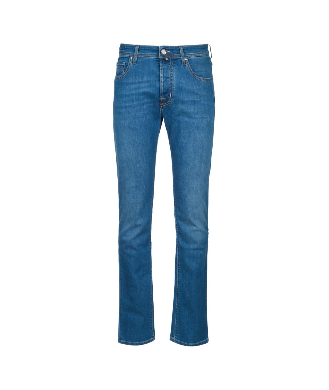 JACOB COHEN Синие хлопковые джинсы скинни, фото 1