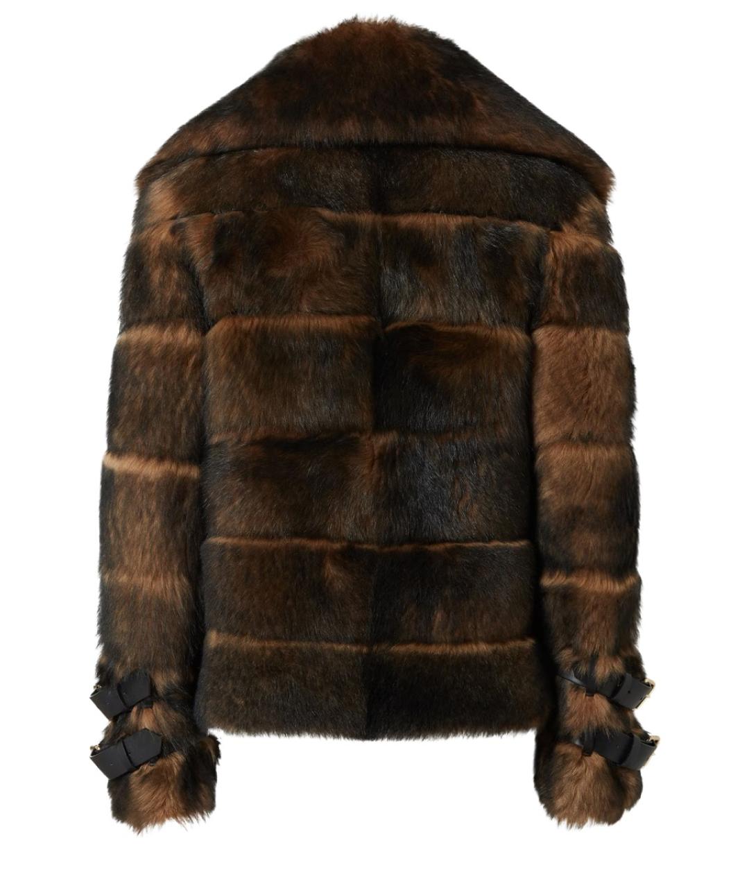 FENDI Коричневая меховая шуба, фото 2