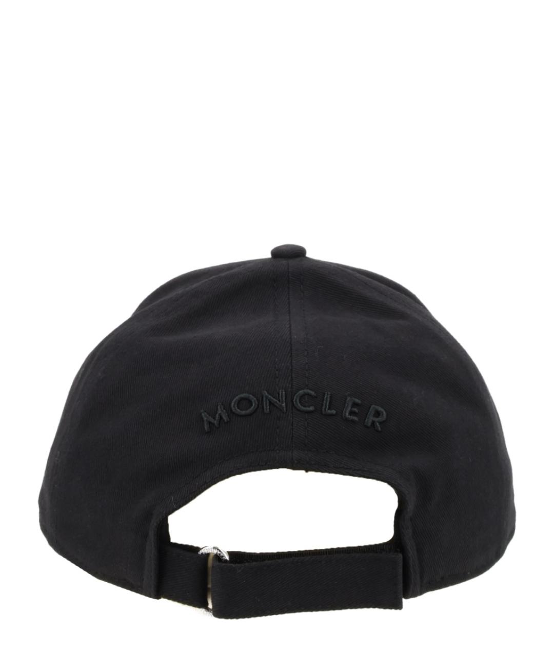 MONCLER Черная хлопковая кепка/бейсболка, фото 2