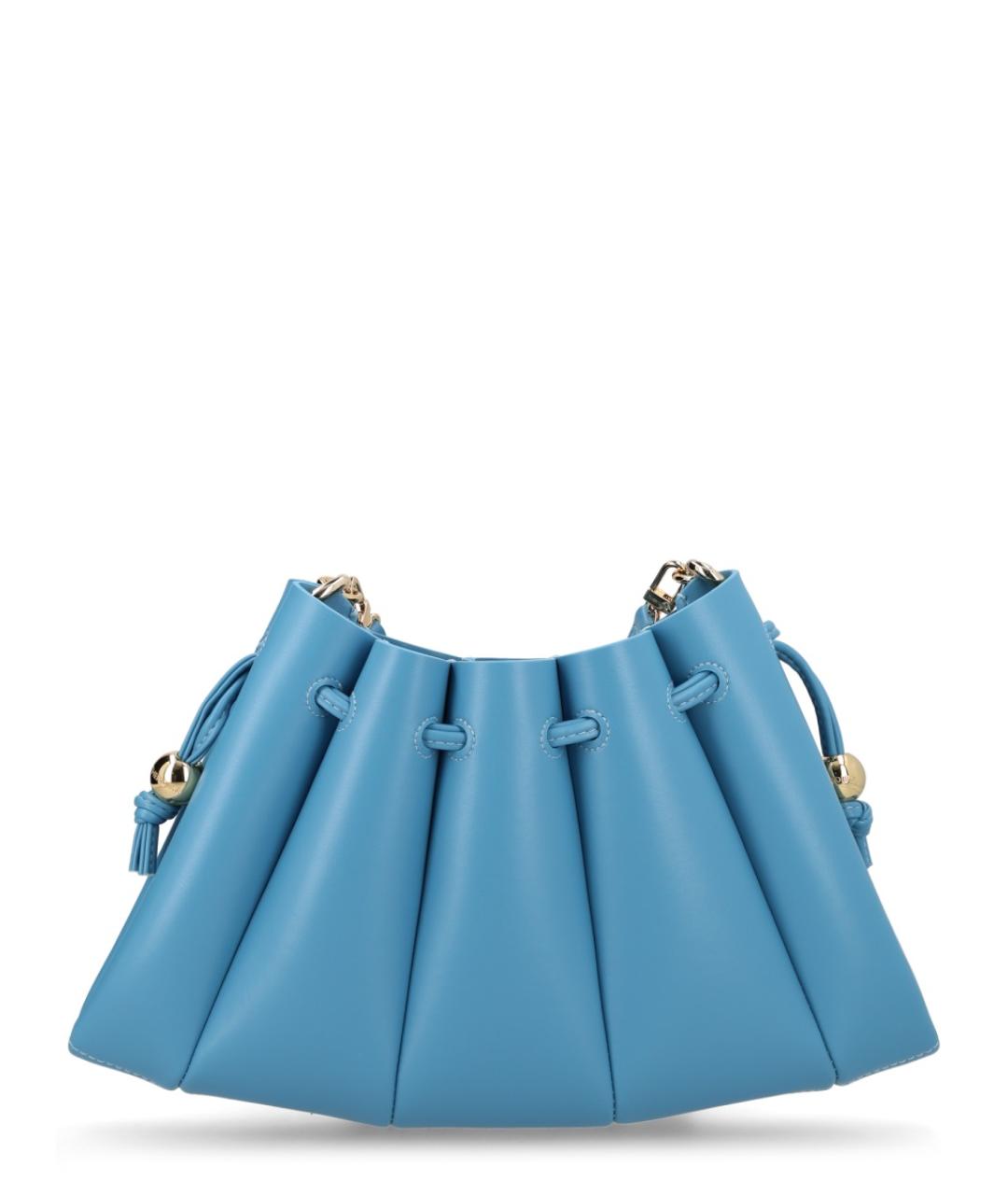 THEMOIRE Голубая сумка через плечо из искусственной кожи, фото 3