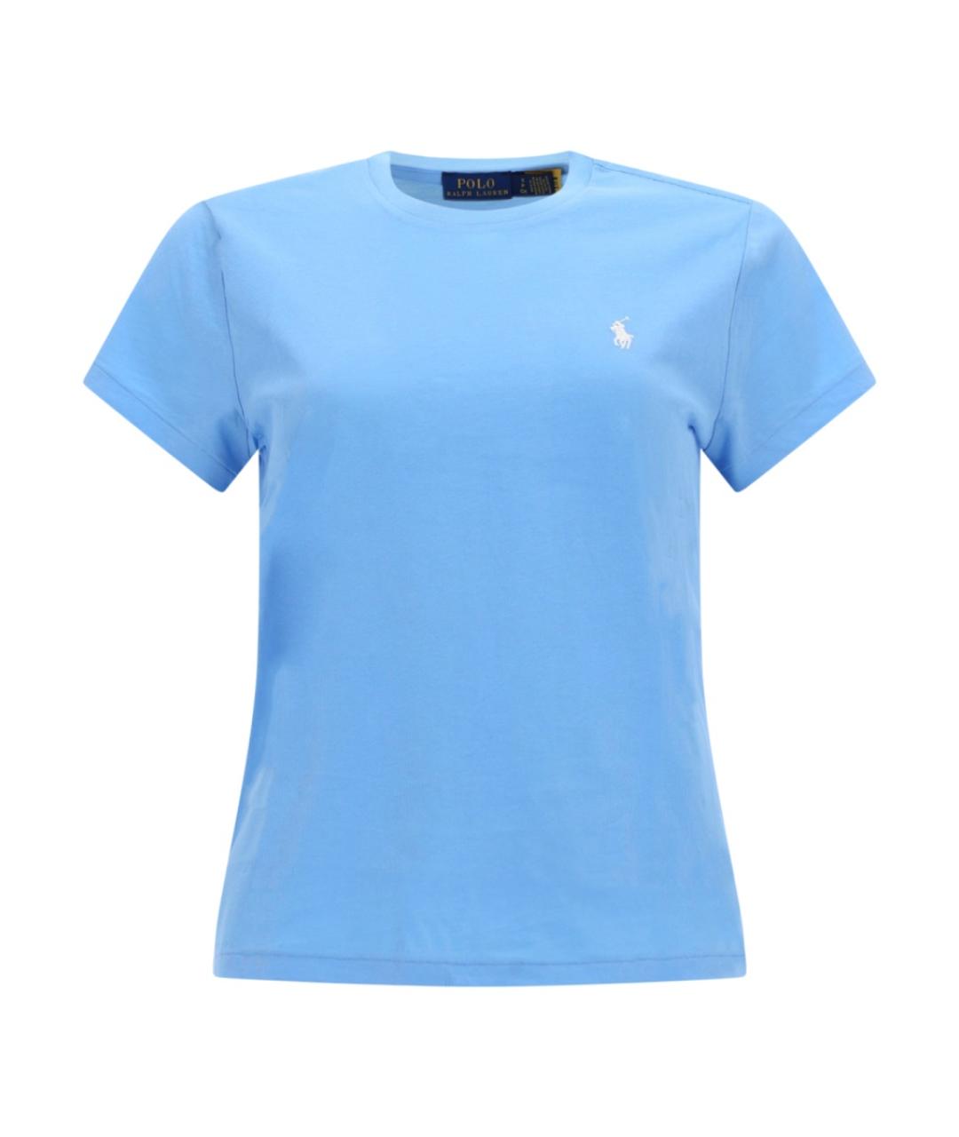 POLO RALPH LAUREN Синяя хлопковая футболка, фото 1