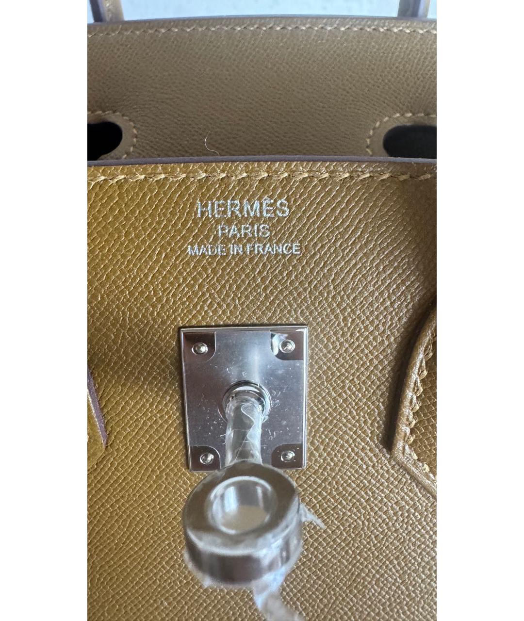 HERMES Кожаная сумка с короткими ручками, фото 3