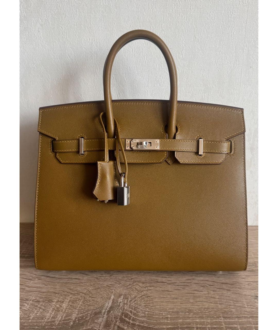 HERMES Кожаная сумка с короткими ручками, фото 9