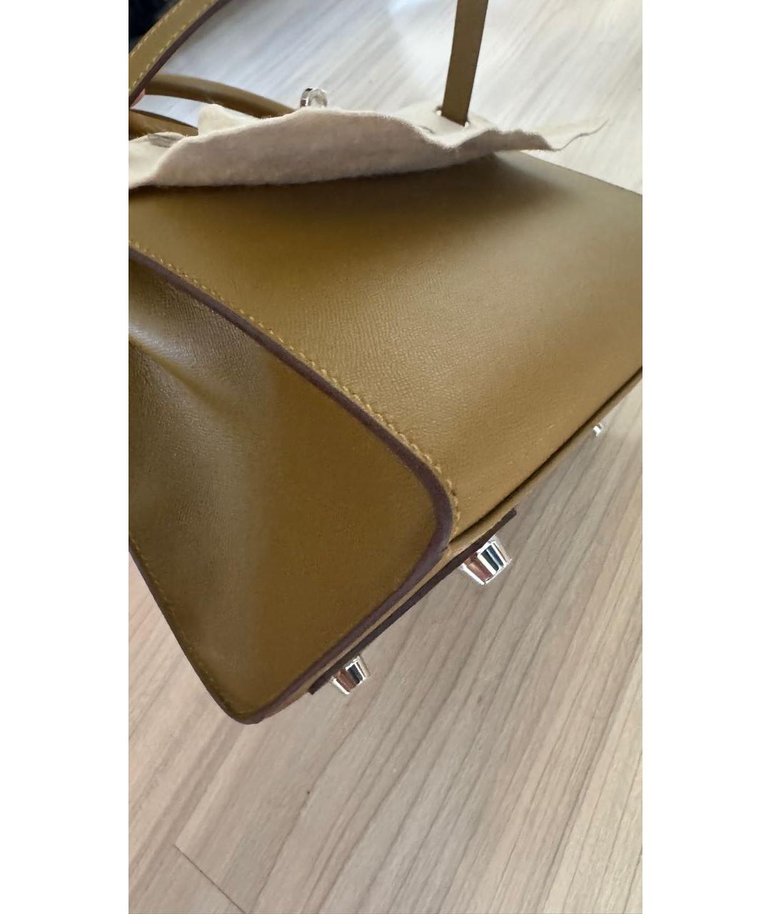 HERMES Кожаная сумка с короткими ручками, фото 7