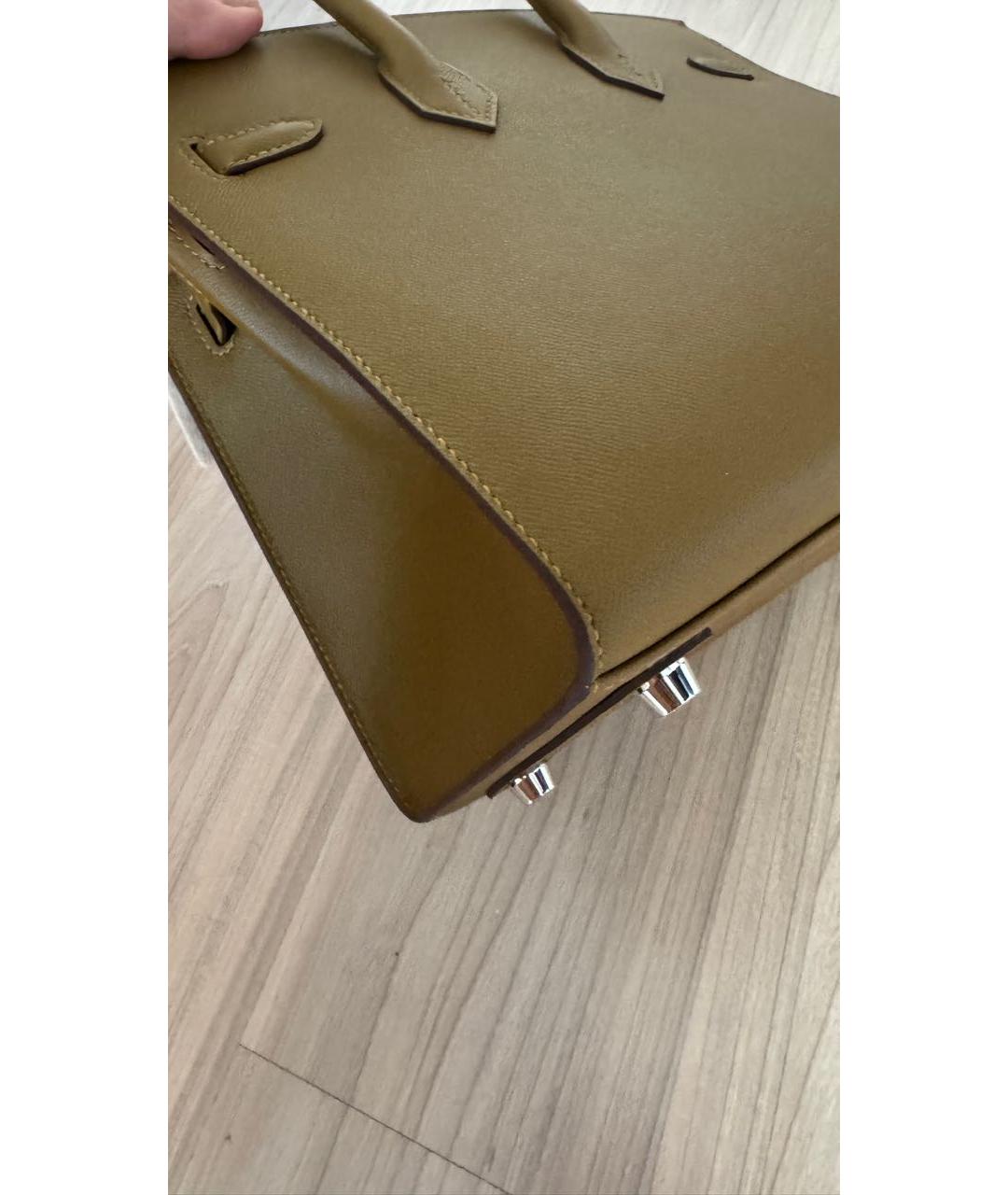 HERMES Кожаная сумка с короткими ручками, фото 5