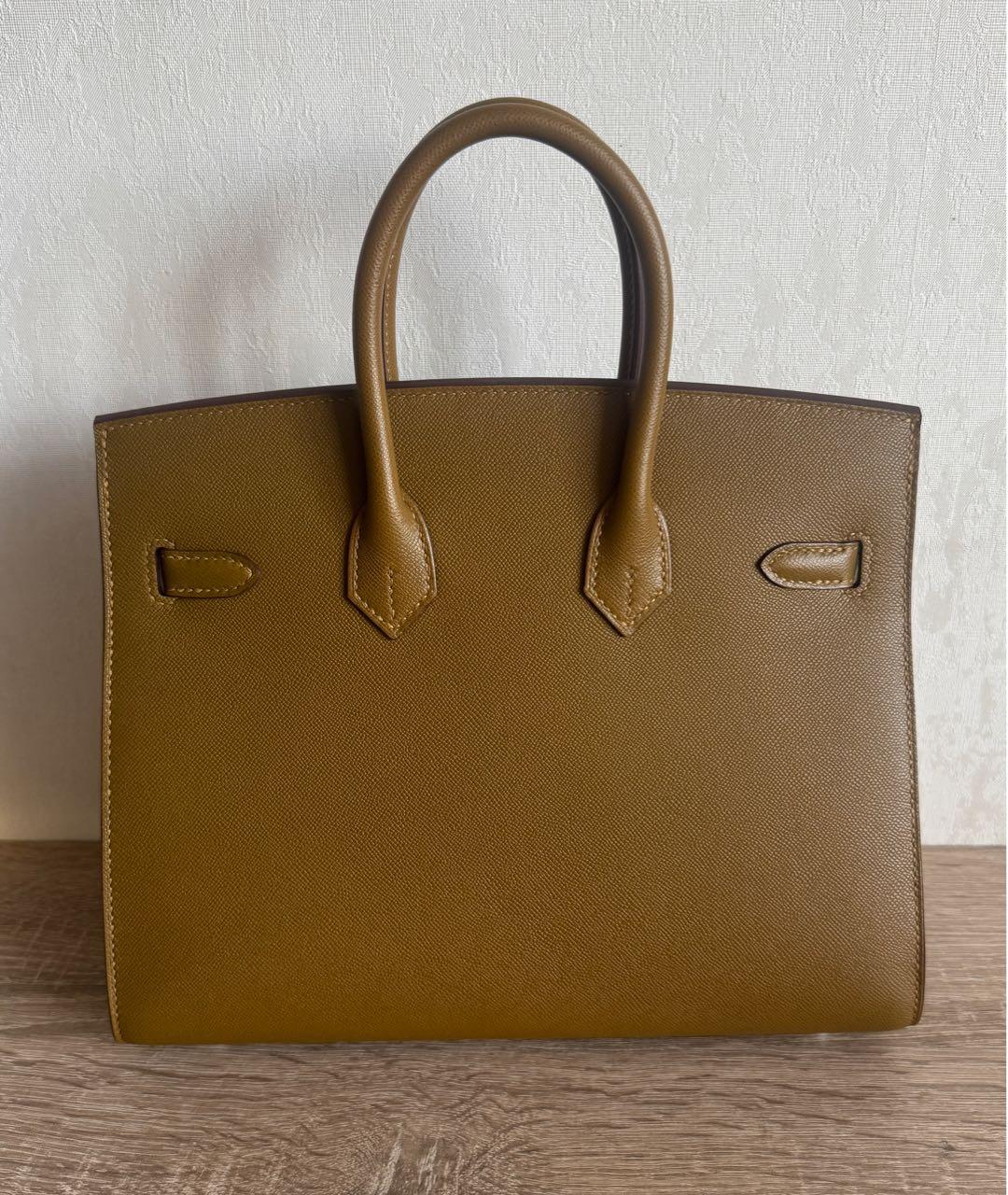 HERMES Кожаная сумка с короткими ручками, фото 2