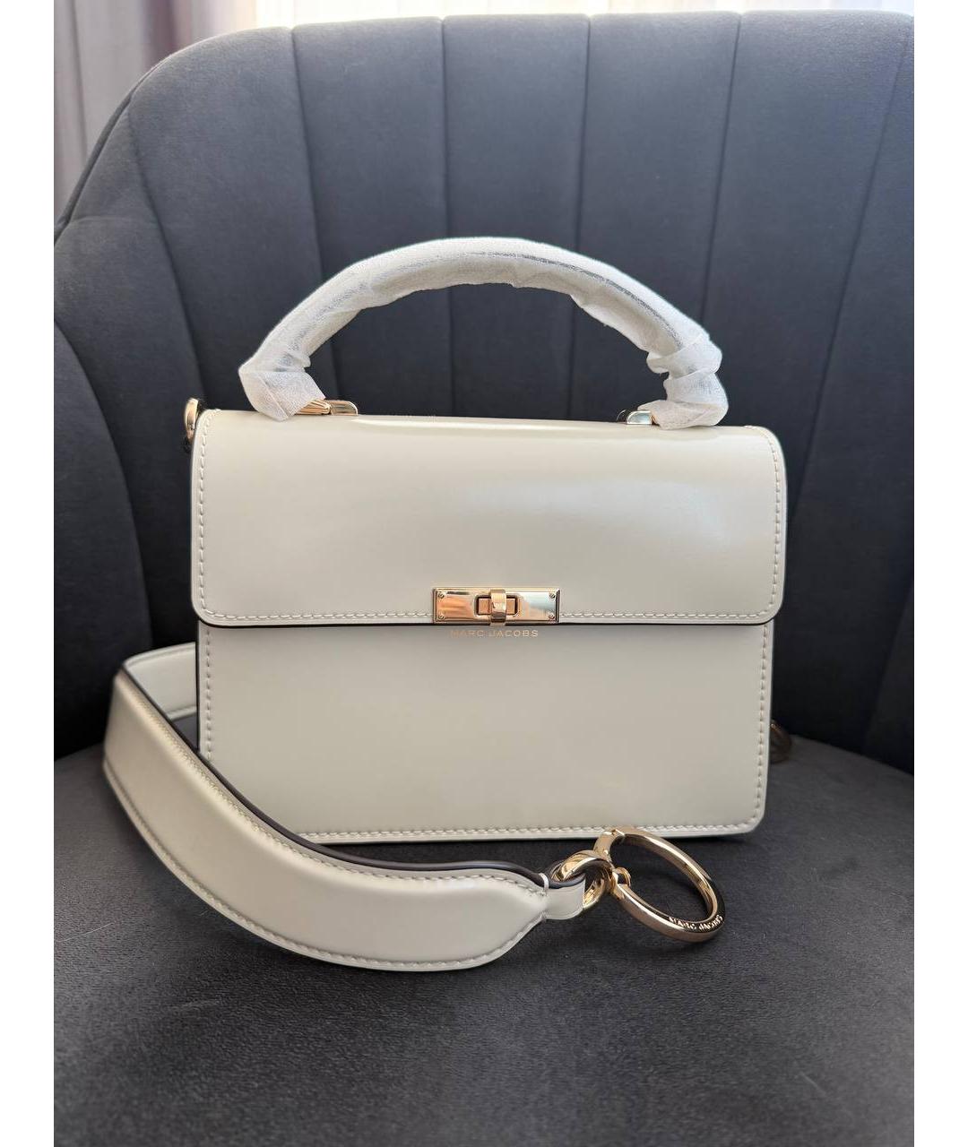 MARC JACOBS Бежевая кожаная сумка через плечо, фото 7