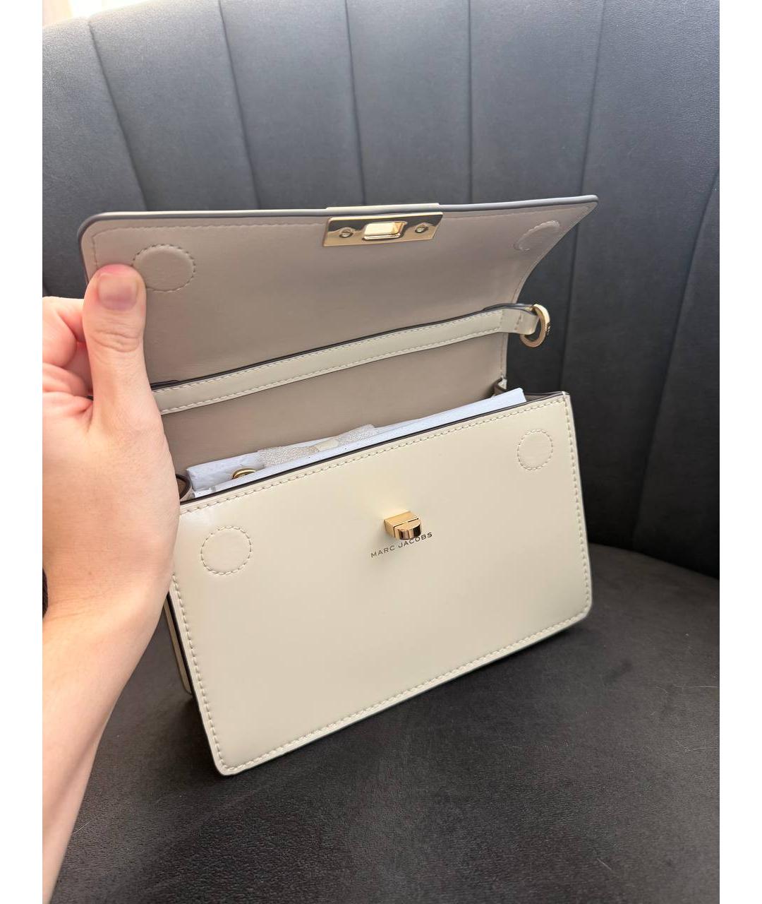 MARC JACOBS Бежевая кожаная сумка через плечо, фото 5